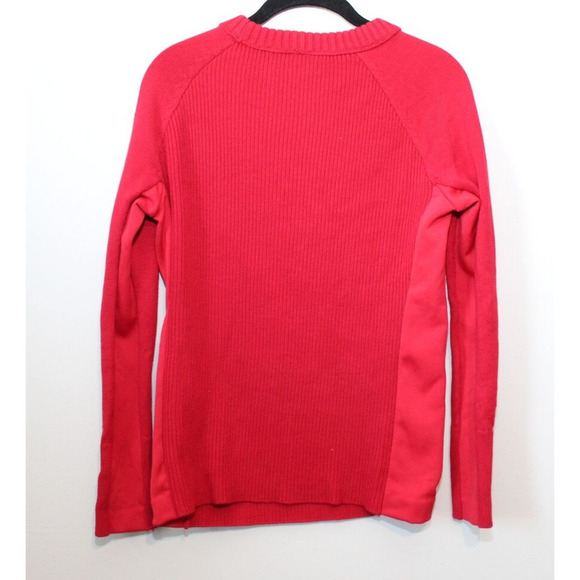 ✨2/$20 *Altered* Athleta Mesa Hybrid Sweater Wool Blend Radiant Red Small H12450 - Picture 10 of 13